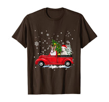 Ladda upp bild till gallerivisning, Funny shirts V-neck Tank top Hoodie sweatshirt usa uk au ca gifts for Bull Terrier Riding Red Truck Christmas Gifts Dog T-Shirt 880696