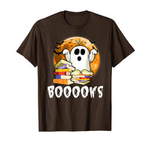 Ladda upp bild till gallerivisning, Booooks! Adorable Ghost Reading Books Halloween T-Shirt 271152
