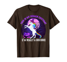 Ladda upp bild till gallerivisning, This is My Human Costume-Funny Unicorn Halloween T-Shirt 247963