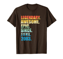 Ladda upp bild till gallerivisning, Legendary Awesome Epic Since June 2003 16 Years Old Tee 124990
