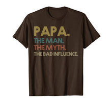 Ladda upp bild till gallerivisning, Papa the man the myth the bad influence Vintage T shirt 22896