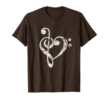 Ladda upp bild till gallerivisning, Funny shirts V-neck Tank top Hoodie sweatshirt usa uk au ca gifts for Heart Bass Clef T-Shirt Musical Note Shirt 263307