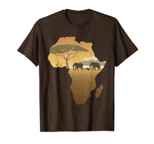 Ladda upp bild till gallerivisning, Funny shirts V-neck Tank top Hoodie sweatshirt usa uk au ca gifts for Africa T-Shirt Elephant Map Dad South Animal Big Five Safari 1560922