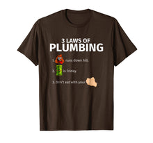 Ladda upp bild till gallerivisning, Funny shirts V-neck Tank top Hoodie sweatshirt usa uk au ca gifts for 3 Laws Of Plumbing | Funny Plumber T-Shirt Gift 2291143