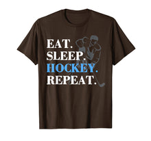 Ladda upp bild till gallerivisning, Funny shirts V-neck Tank top Hoodie sweatshirt usa uk au ca gifts for Eat Sleep Hockey Repeat Hockey T Shirt Men Gifts Player 3667282