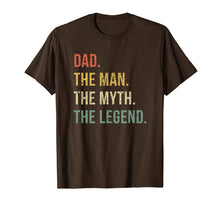 Ladda upp bild till gallerivisning, Dad The Man The Myth The Legend T Shirt Gift for Fathers 104571