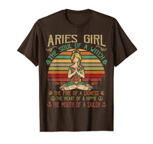 Ladda upp bild till gallerivisning, Funny shirts V-neck Tank top Hoodie sweatshirt usa uk au ca gifts for Aries Girl The Soul Of A Witch Birthday Women Love Yoga 946776