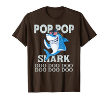 Ladda upp bild till gallerivisning, Pop Pop Shark Shirt Doo Doo Doo - Shark Sunglasses Flag USA 74318