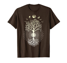 Ladda upp bild till gallerivisning, Phases Of The Moon Tree Shirt