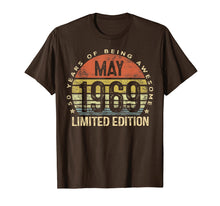 Ladda upp bild till gallerivisning, Born May 1969 Limited Edition T-Shirt 50th Birthday Gifts