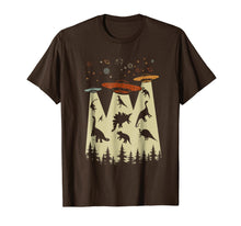 Ladda upp bild till gallerivisning, Vintage Dinosaur Alien Abduction T-shirt Funny Alien Shirt 330902