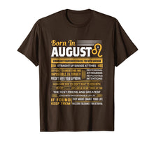 Ladda upp bild till gallerivisning, August Birthday Gifts - Born In August Leo T-Shirt 213649