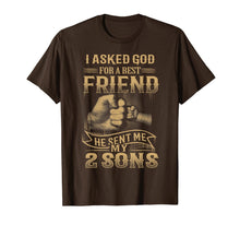 Ladda upp bild till gallerivisning, The God Sent Me My 2 Sons T-Shirt, Father's Day 2017 Gift 1359856