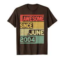 Ladda upp bild till gallerivisning, Funny shirts V-neck Tank top Hoodie sweatshirt usa uk au ca gifts for Awesome Since June 2004 Shirt Vintage 15th Birthday Gifts 3438796