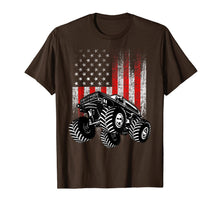 Ladda upp bild till gallerivisning, Monster Truck American Flag Racing USA Patriotic T-Shirt T-Shirt 964917