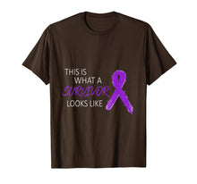 Ladda upp bild till gallerivisning, Domestic Violence Awareness Costume Purple Ribbon Gifts T-Shirt 1003467