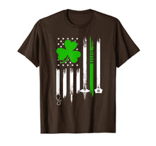 Ladda upp bild till gallerivisning, American Flag Shamrock Nurse St Patrick's Day Gifts TShirt466086