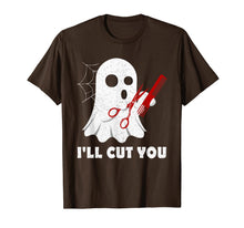 Ladda upp bild till gallerivisning, Halloween Boo Ghost Hairstylist Gift I'll Cut You Costume T-Shirt 97194