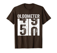 Ladda upp bild till gallerivisning, Oldometer 49-50 Tee 50th Birthday Funny Gift Men Women T-Shirt 252519