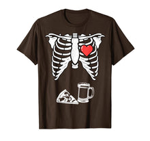 Ladda upp bild till gallerivisning, Skeleton Pregnancy Pizza Beer Shirt Xray Halloween Soon Dad 162567