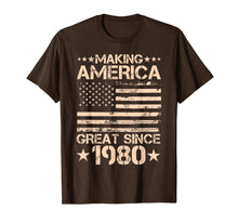 Ladda upp bild till gallerivisning, Funny Born in 1980 40 Years Old 40th Birthday Gifts Him Her T-Shirt-1355180