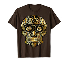 Ladda upp bild till gallerivisning, Funny Day Of The Dead Sugar Skull Flowers Dia De Los Muertos T-Shirt 735727