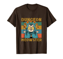Ladda upp bild till gallerivisning, Dungeon Meowster Funny NerdyGamer Cat-D20 Dice RPG T-Shirt647017