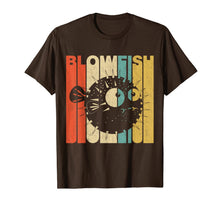 Ladda upp bild till gallerivisning, Vintage Retro Blowfish Silhouette T-Shirt 362119