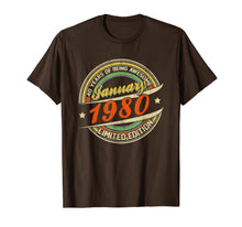 Ladda upp bild till gallerivisning, Funny shirts V-neck Tank top Hoodie sweatshirt usa uk au ca gifts for Born In JANUARY 1980 Limited Edition 40th Birthday Gifts T-Shirt 996655