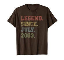 Ladda upp bild till gallerivisning, Legend Since July 2003 16th Birthday 16 Years Old Shirt Gift 92320