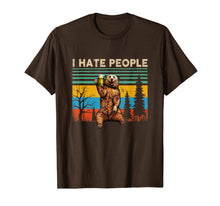 Ladda upp bild till gallerivisning, I Hate People - Bear Drinking Beer Tshirt Funny Gifts T-Shirt 560970