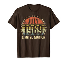 Ladda upp bild till gallerivisning, Born July 1969 Limited Edition Bday Gifts 50th Birthday T-Shirt 52845
