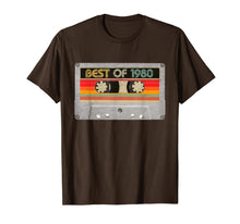 Ladda upp bild till gallerivisning, Best Of 1980 40th Birthday Gifts Cassette Tape Vintage T-Shirt-87736