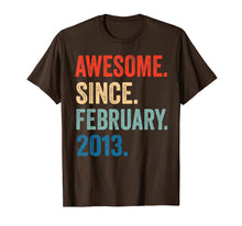Ladda upp bild till gallerivisning, Awesome Since February 2013 T-Shirt 7 years old Gifts Shirt T-Shirt-264992