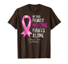 Ladda upp bild till gallerivisning, In This Family No One Fights Alone Breast Cancer Awareness T-Shirt 755234