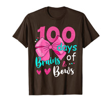 Ladda upp bild till gallerivisning, 100 Days Of Brains Bows 100th Day Of School Gifts Kids Girls T-Shirt-4050266