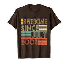 Ladda upp bild till gallerivisning, Awesome Since July 2008 Shirt 11th Birthday Gifts 11 Yrs Old 119970
