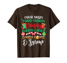 Ladda upp bild till gallerivisning, Four Main Food Groups Elf Buddy Christmas Pajama Xmas Gifts T-Shirt-3112313