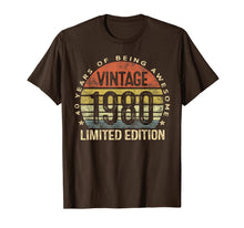 Ladda upp bild till gallerivisning, 40 Year Old Gifts Vintage 1980 Limited Edition 40th Birthday T-Shirt-210554