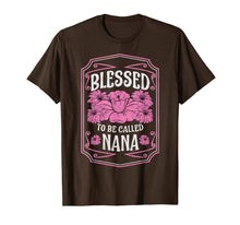 Ladda upp bild till gallerivisning, Blessed To Be Called Nana Cute Floral Christmas Gifts T-Shirt-1859848