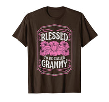 Ladda upp bild till gallerivisning, Blessed To Be Called Grammy Cute Floral Christmas Gifts T-Shirt-3159722
