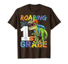 Ladda upp bild till gallerivisning, Roaring 1st Grade Dinosaur Back to School Backpack Shirt Boy 145508