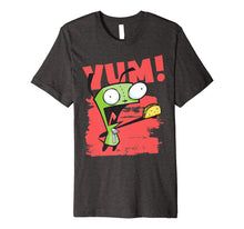 Ladda upp bild till gallerivisning, Funny shirts V-neck Tank top Hoodie sweatshirt usa uk au ca gifts for Invader Zim Gir Screaming Yum! Taco Portrait Premium T-Shirt 3334201