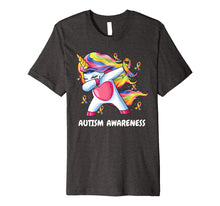 Ladda upp bild till gallerivisning, Funny shirts V-neck Tank top Hoodie sweatshirt usa uk au ca gifts for Autism Unicorn Dabbing Shirt | Autism Awareness Ribbon Tee 3108082