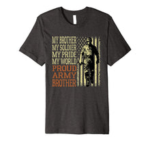 Ladda upp bild till gallerivisning, My Brother My Soldier Hero Military Proud Army Brother Gift Premium T-Shirt 856339