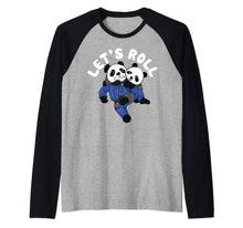 Ladda upp bild till gallerivisning, Brazilian Jiu-jitsu Let's roll with BJJ Panda Raglan Baseball Tee 1144181