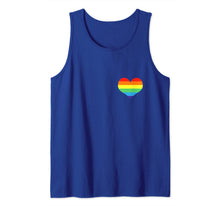Ladda upp bild till gallerivisning, LGBT Pride Rainbow Flag Heart Love Tank Top 43423