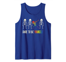 Ladda upp bild till gallerivisning, Dare To Be Yourself Art | Cute LGBT Pride Design Gift Tank Top 138040
