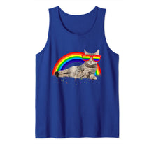 Ladda upp bild till gallerivisning, Funny Cat Gay Pride LGBT Rainbow Sunglasses Shirt Tank Top 126133