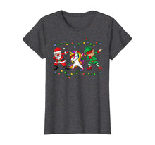 Ladda upp bild till gallerivisning, Funny shirts V-neck Tank top Hoodie sweatshirt usa uk au ca gifts for Dabbing Santa Elf Unicorn Christmas Kids Boys Men Xmas Gifts T-Shirt 526234